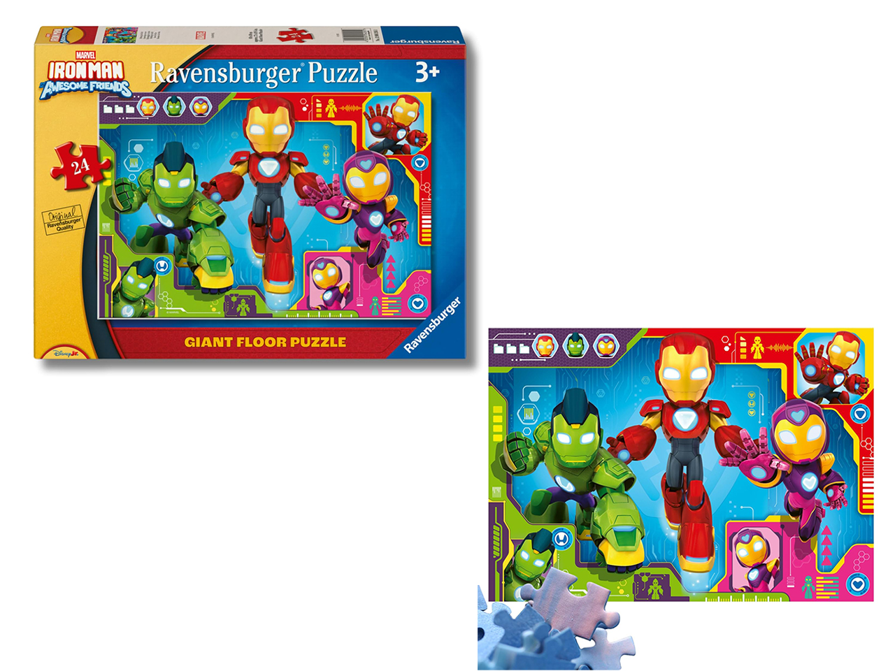 PUZZLE 24 PZ GIANT PAVIMENTO IRON MAN 12004205