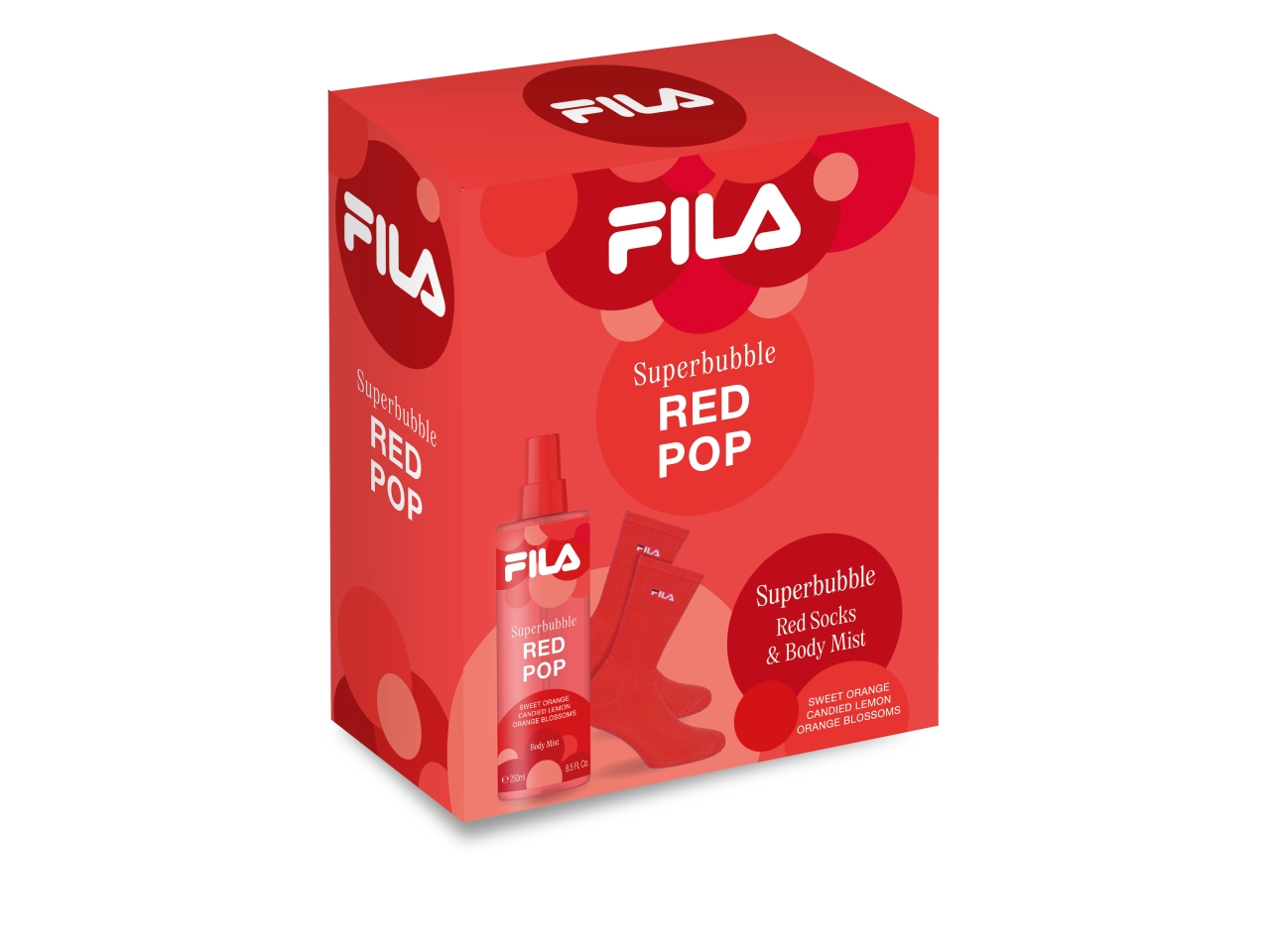 FILA SUPERBUBBLE BODY MIST RED+CALZINI GA2247703 FILA SUPERBUBBLE BODY MIST RED+CALZINI GA2247703