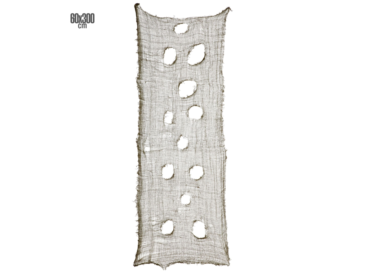 TESSUTO DECORATIVO HORROR VERDE 60x300CM 01378