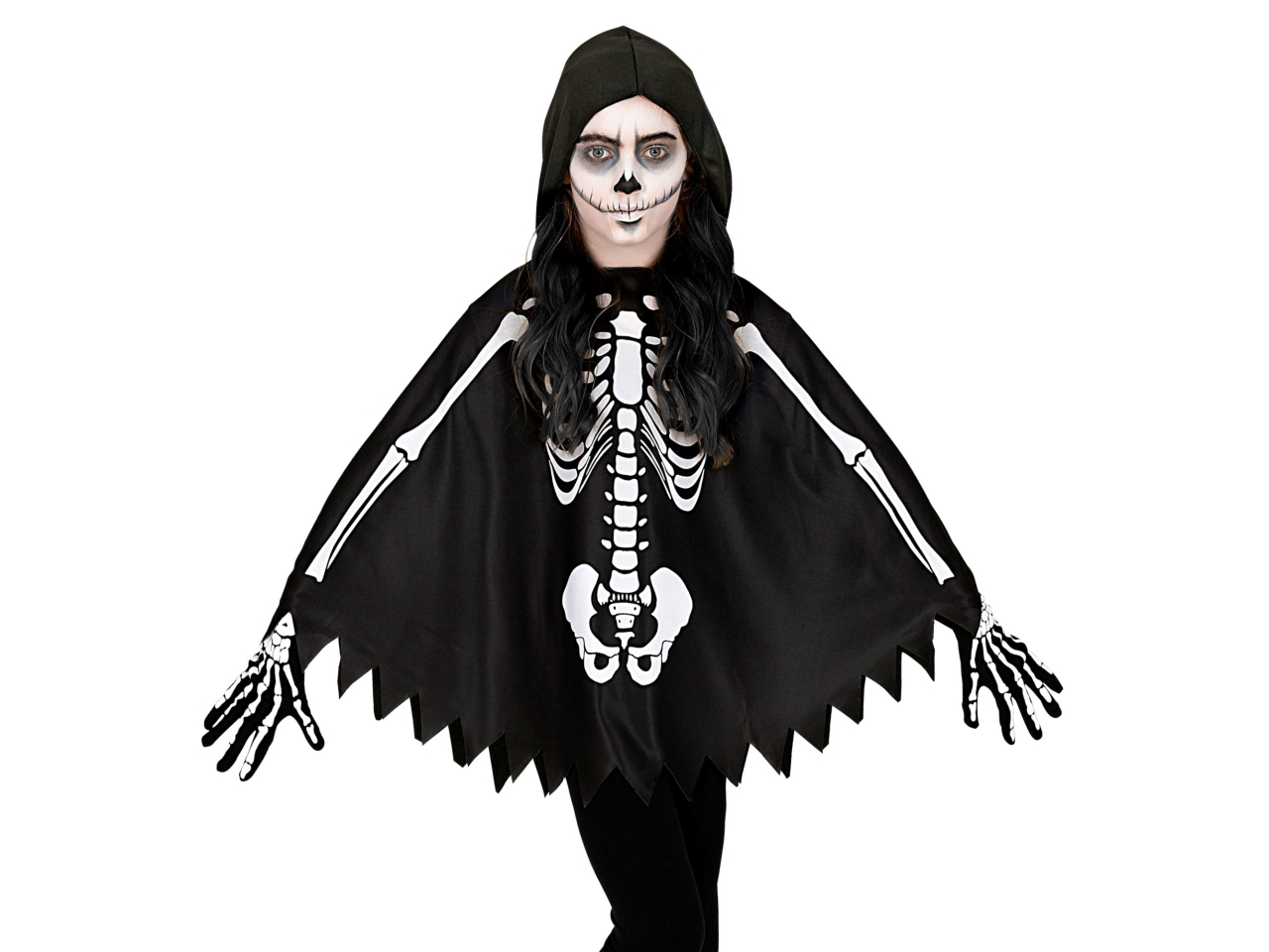 COSTUME SCHELETRO PONCHO BIMBO 48153