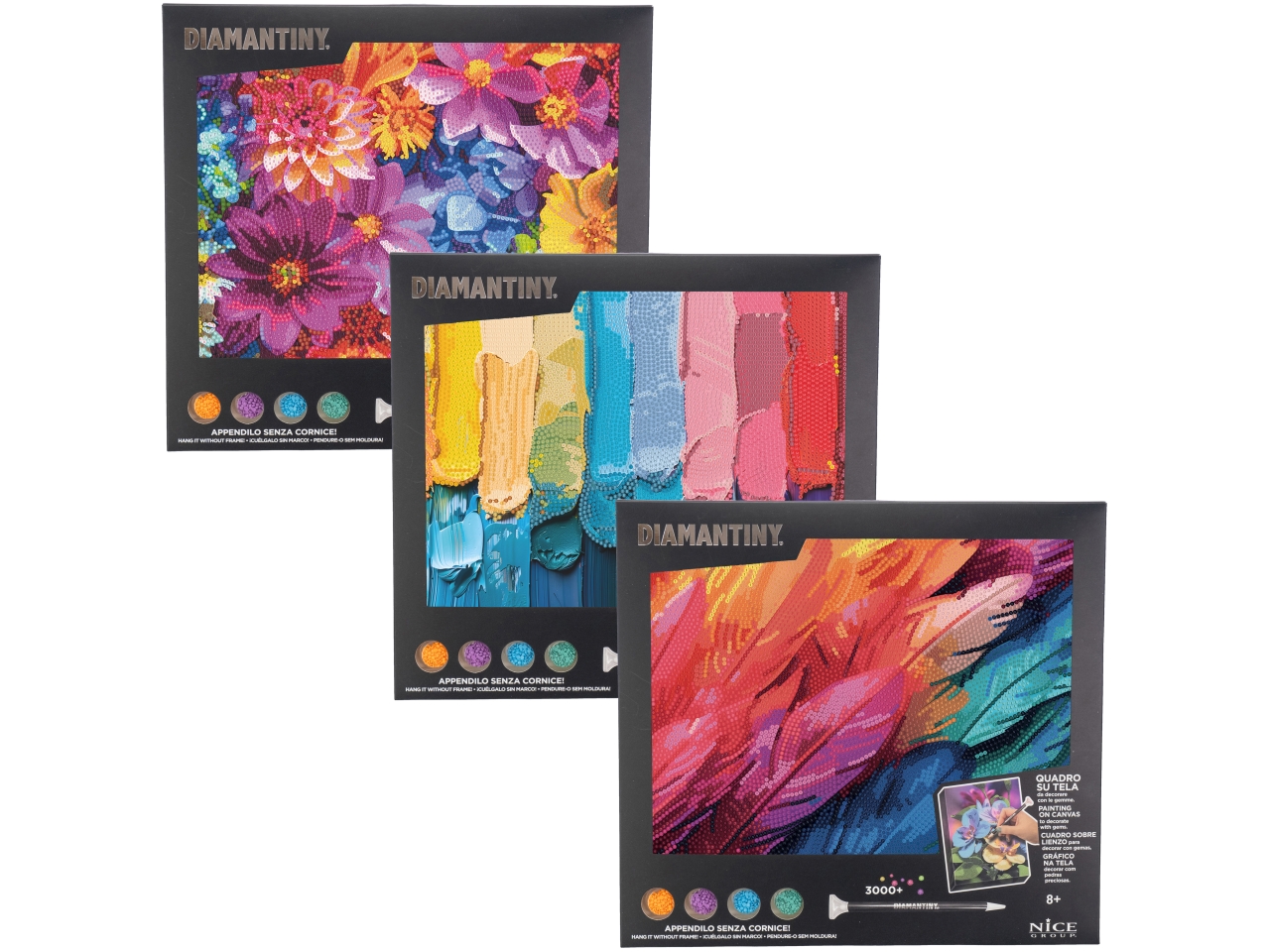 DIAMANTINY QUADRO FULL COLORS ASS. 96581 DIAMANTINY QUADRO FULL COLORS ASS. 96581