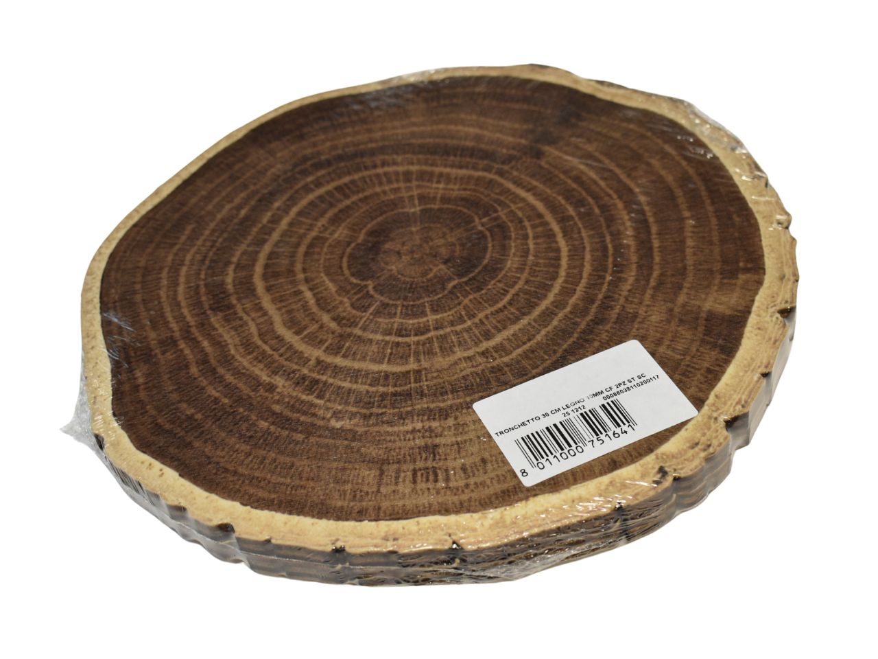 TRONCHETTO LEGNO 30CM 2PZ SCURO 00086038110200117 TRONCHETTO LEGNO 30CM 2PZ SCURO 00086038110200117