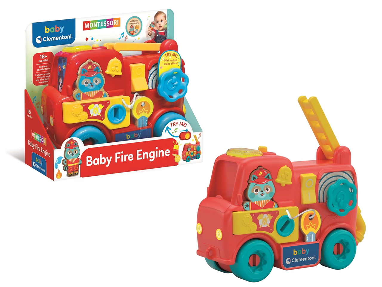 BABY CLEMENTONI MONTESSORI BABY FIRE TRUCK  17551.