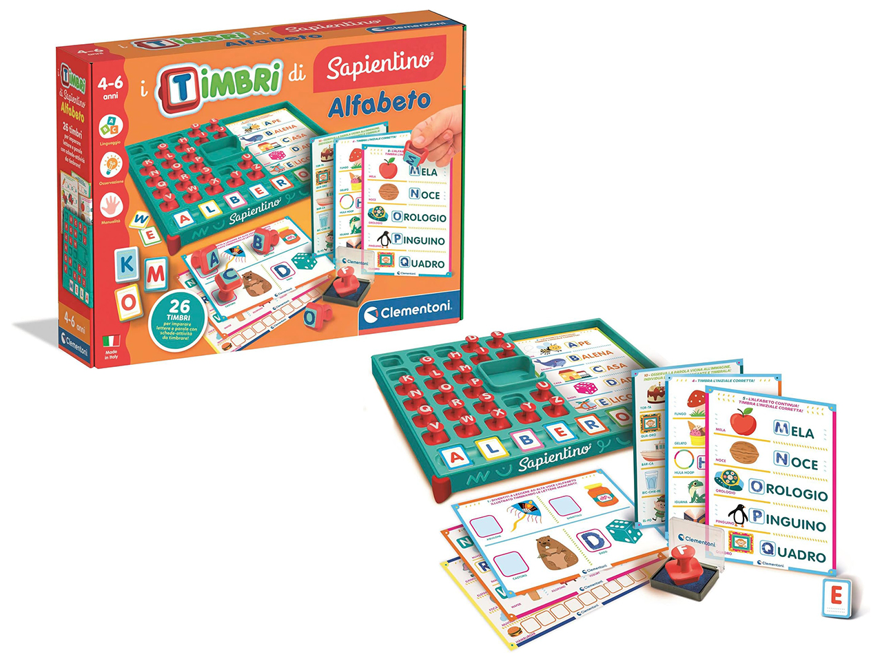 SAPIENTINO TIMBRI ALFABETO 16693D.6 SAPIENTINO TIMBRI ALFABETO 16693D.6