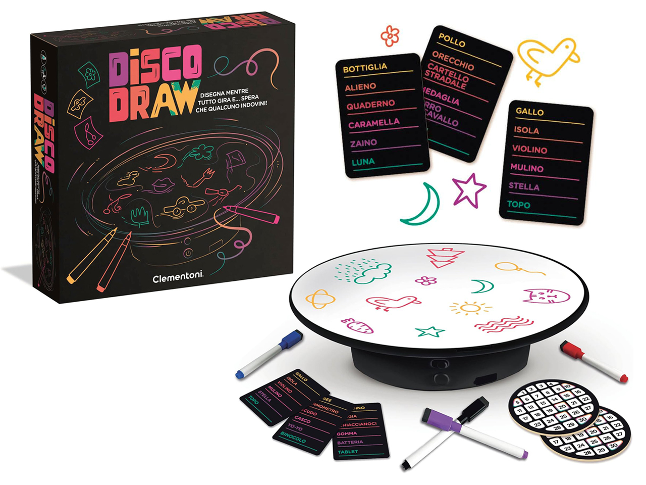 CLEMENTONI DISKO DRAW 16704.3