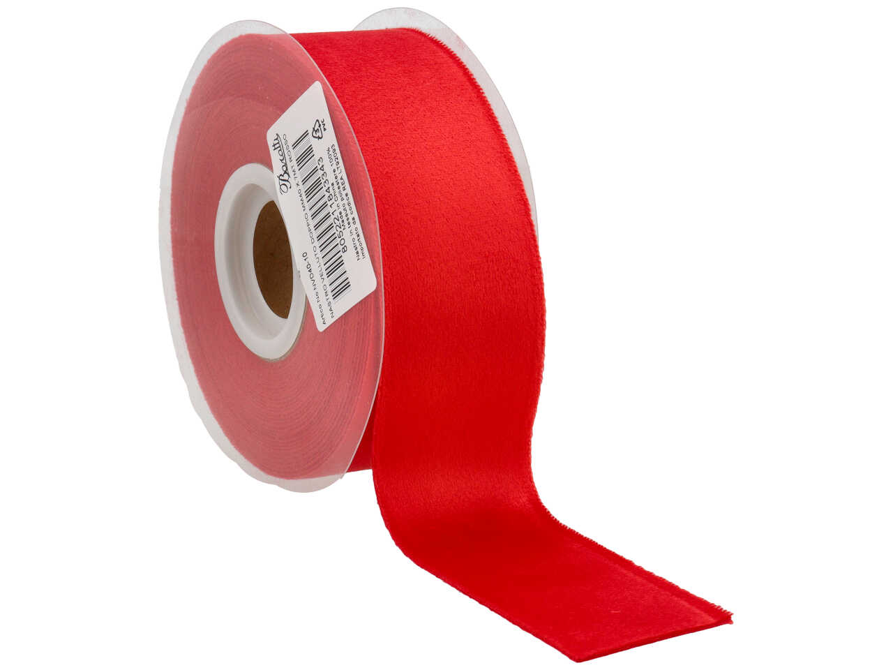 NASTRO VELLUTO DOPPIO 40MMX7MT ROSSO NVD40 10 NASTRO VELLUTO DOPPIO 40MMX7MT ROSSO NVD40 10