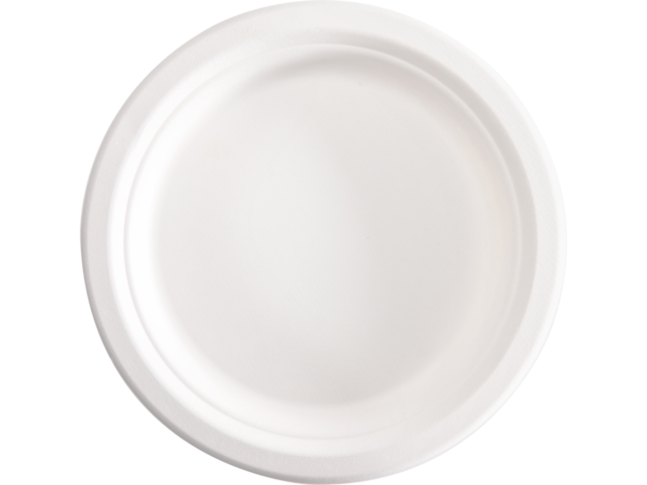 PIATTO TONDO PIANO BAGASSA 18CM 50PZ BPC002BIO50F