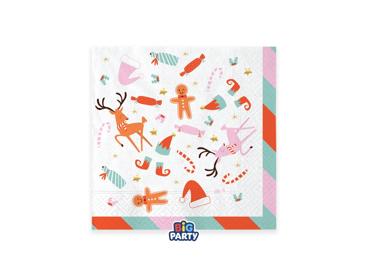 CHRISTMAS CANDY TOVAGLIOLI 33X33CM 16PZ 77001