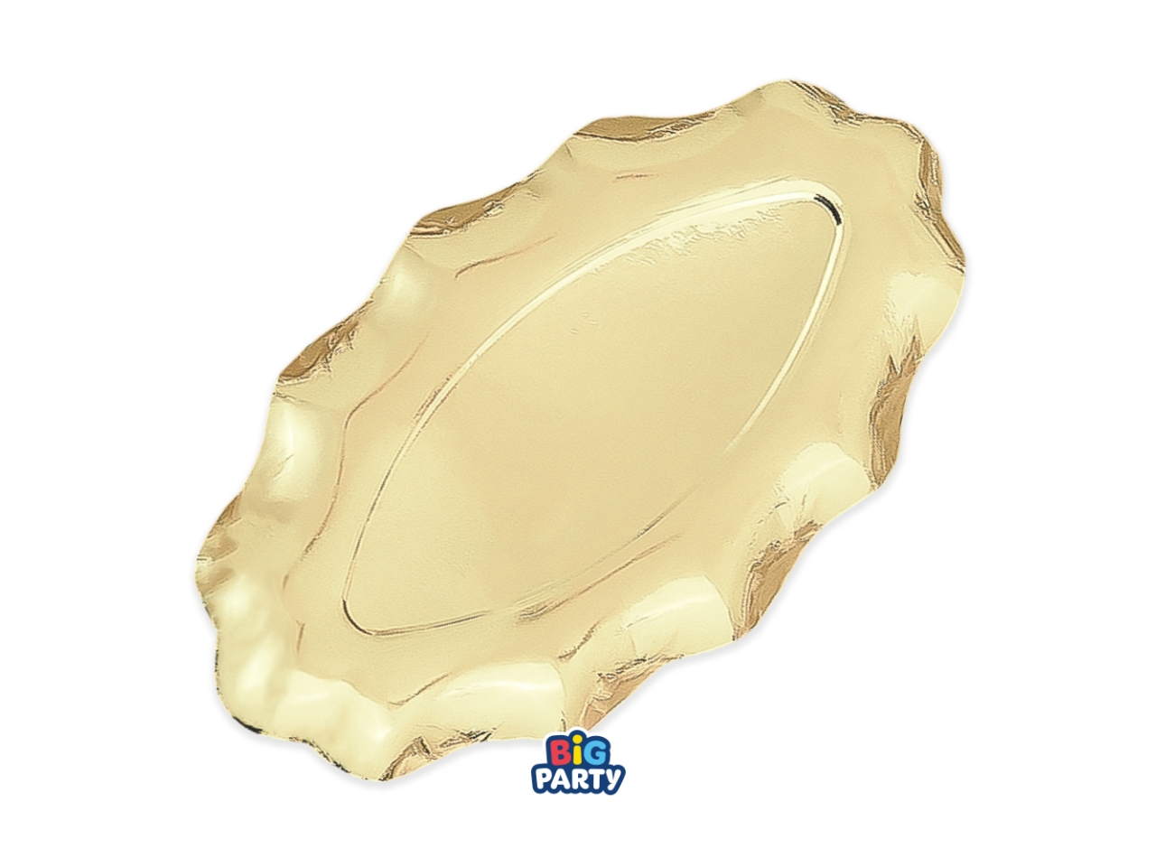 WAVY VASSOIO 36X20CM 2PZ ORO METAL 77028