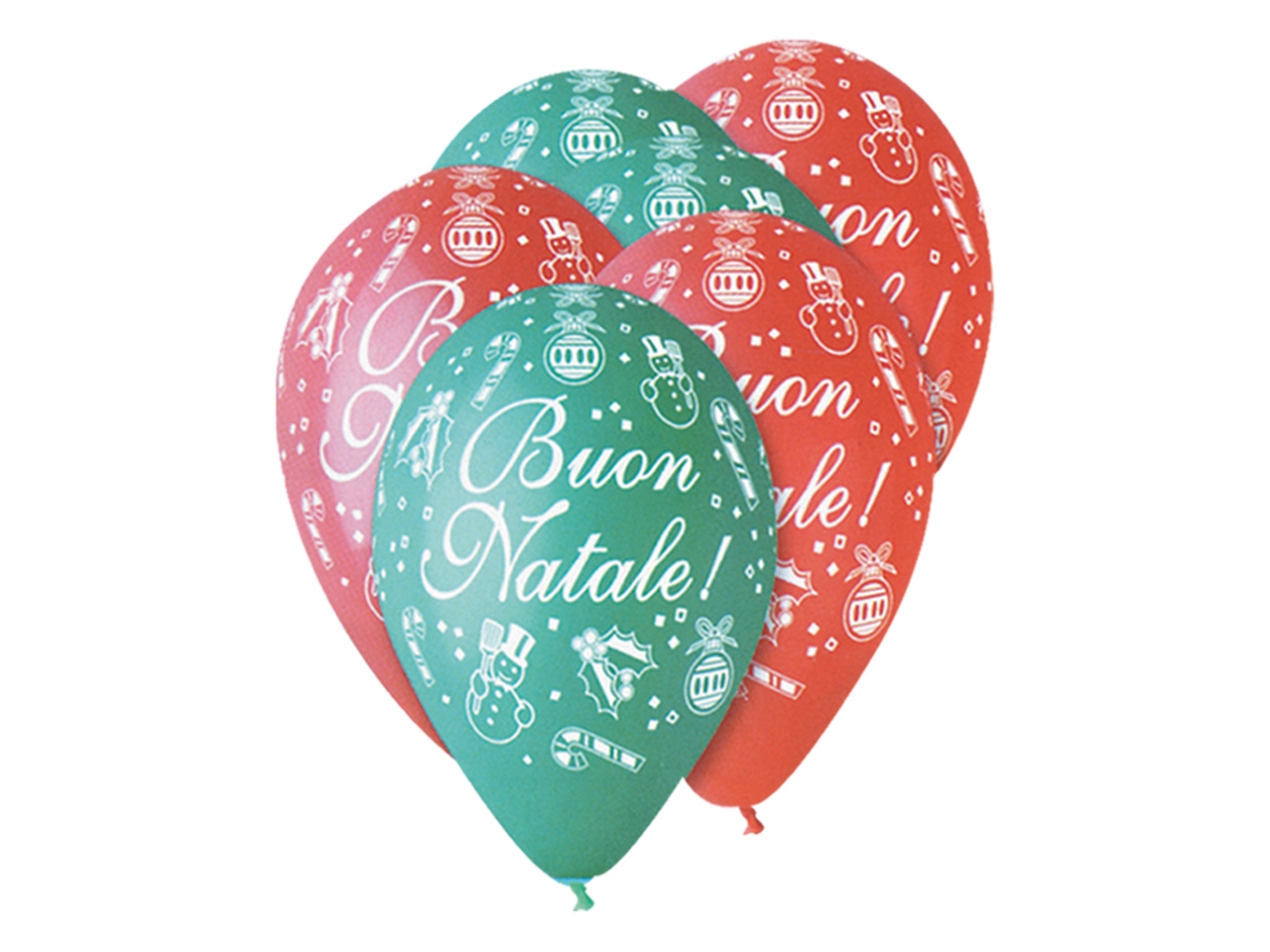 BUON NATALE PALLONCINI 30CM 50PZ 75566