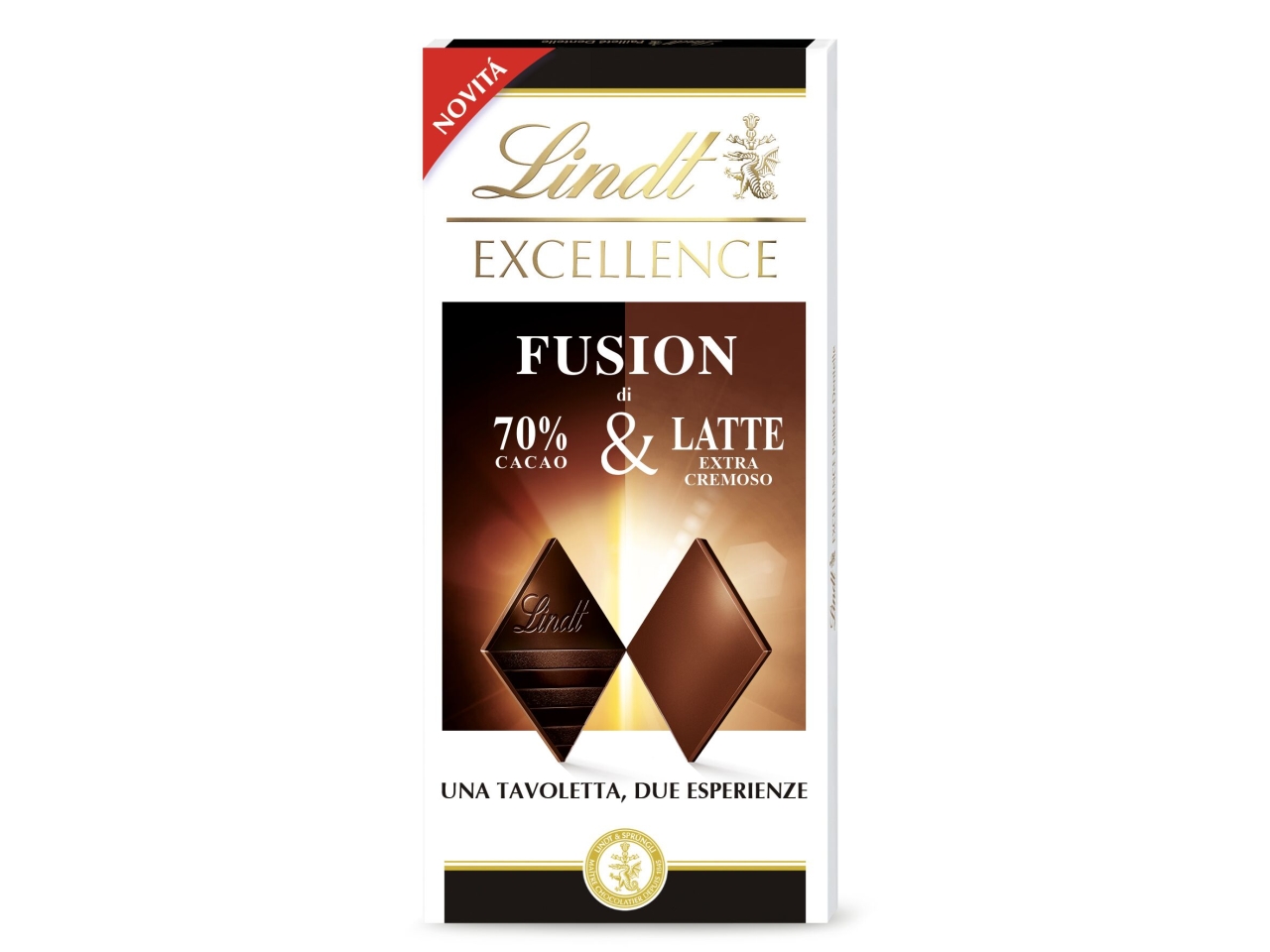 LINDT EXCELLENCE FUSION 70% LATTE 100GR 372273 LINDT EXCELLENCE FUSION 70% LATTE 100GR 372273