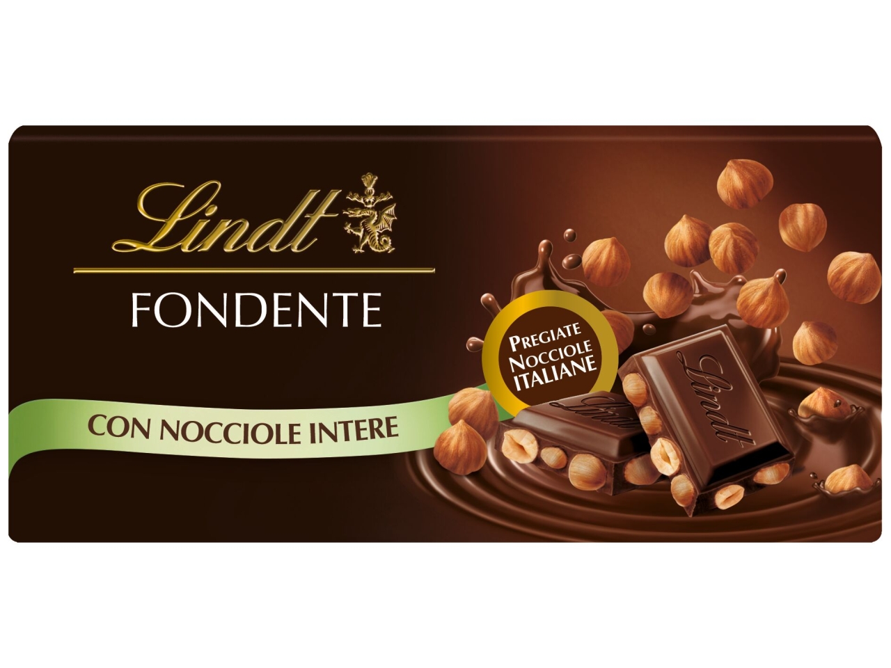 LINDT TAVOLETTA FONDENTE C/NOCCIOLE 100GR 853801