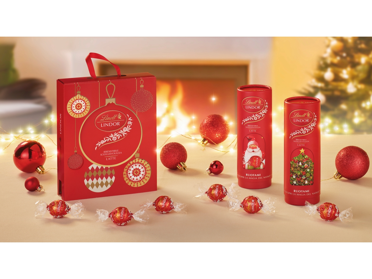 LINDT TUBO NATALE LINDOR 75GR 865897 LINDT TUBO NATALE LINDOR 75GR 865897