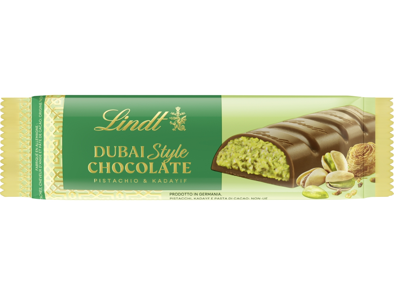 LINDT DUBAI STYLE CHOCOLATE SNACK 40GR 439915 LINDT DUBAI STYLE CHOCOLATE SNACK 40GR 439915