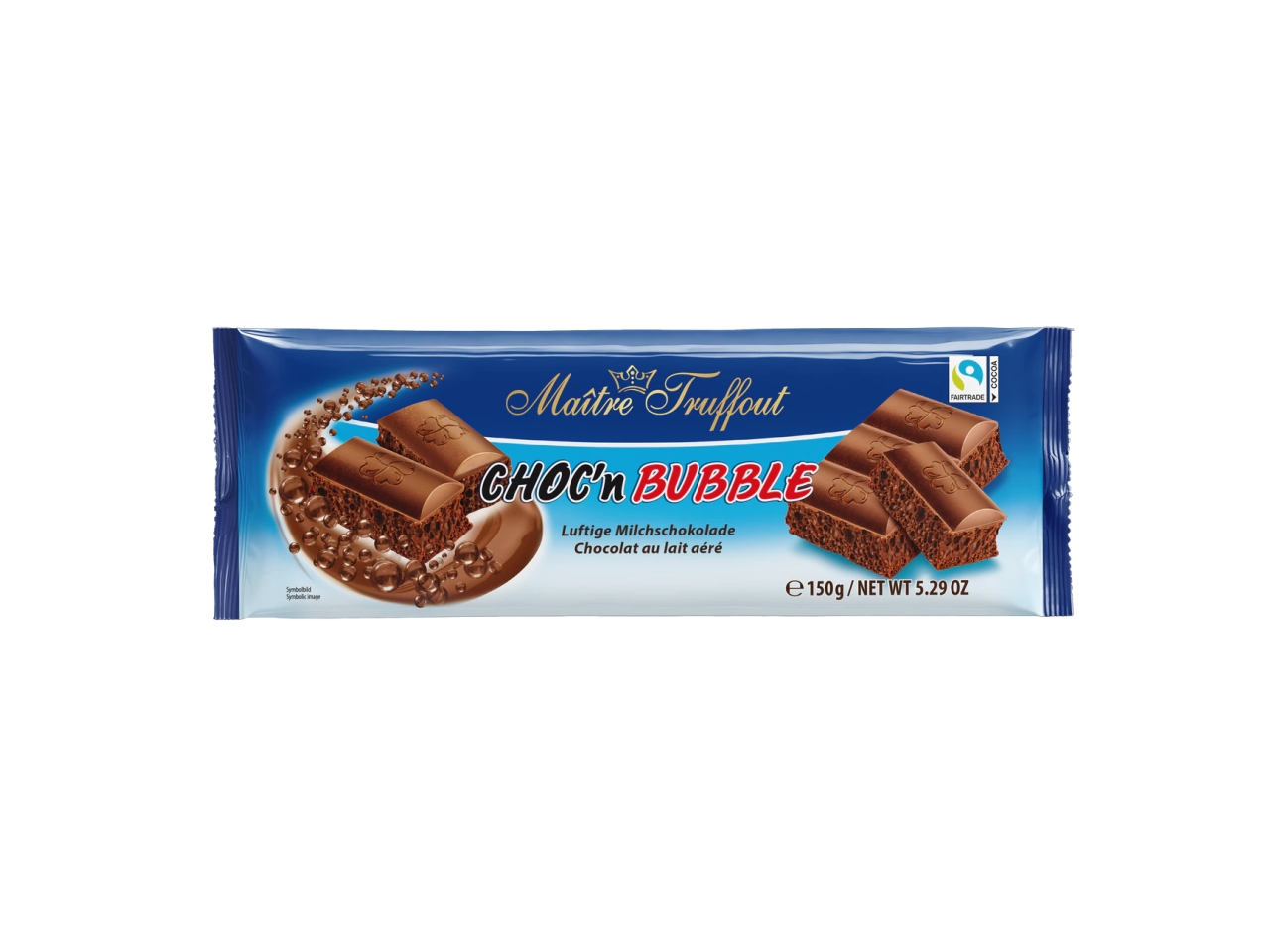 CHOC’N BUBBLE CIOCCOLATA AL LATTE 150G 0089412