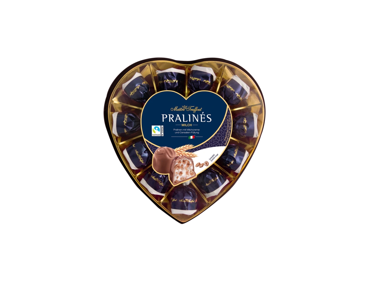 PRALINES SCATOLA CUORE C/PRALINE LATTE165GR0084542