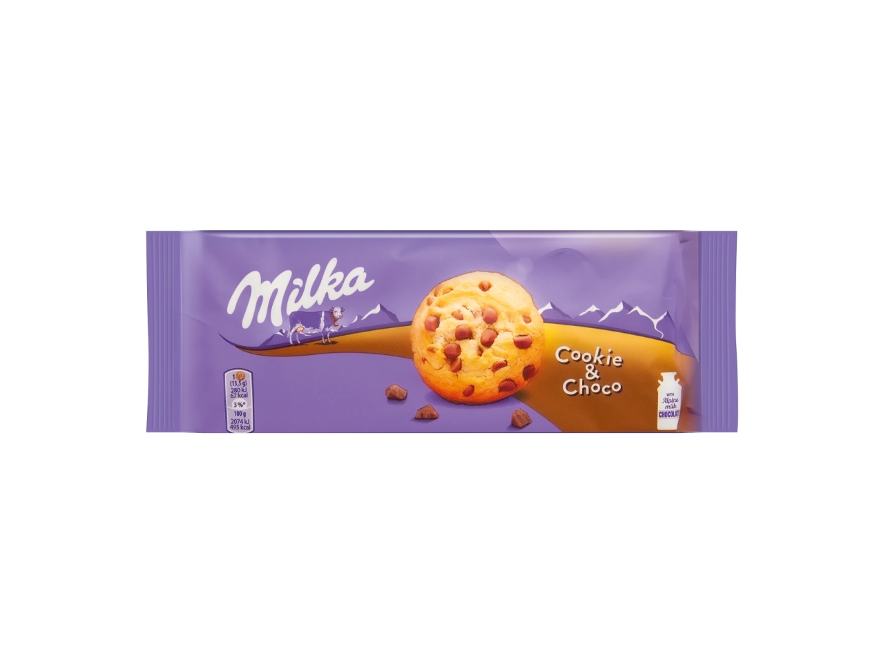 MILKA BISCOTTI CHOCO CHIP COOKIE 135GR 0094634