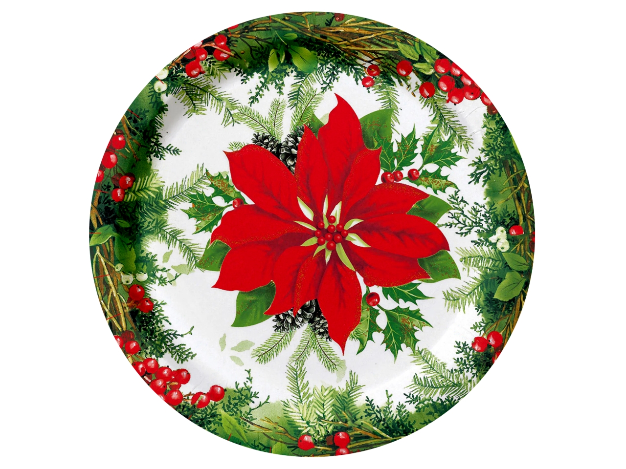 STELLA DI NATALE PIATTI 22CM 8PZ PIA7203A