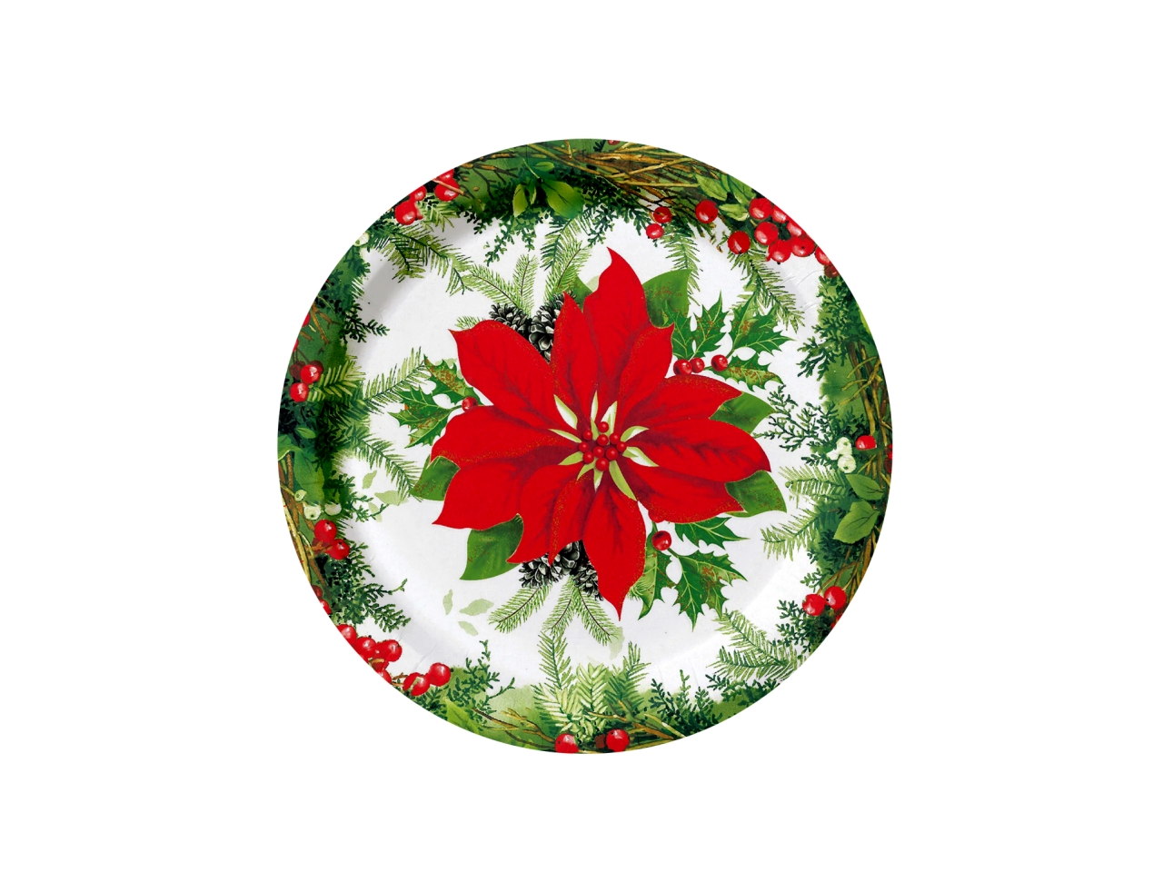 STELLA DI NATALE PIATTI 17CM 10PZ PIA7204A