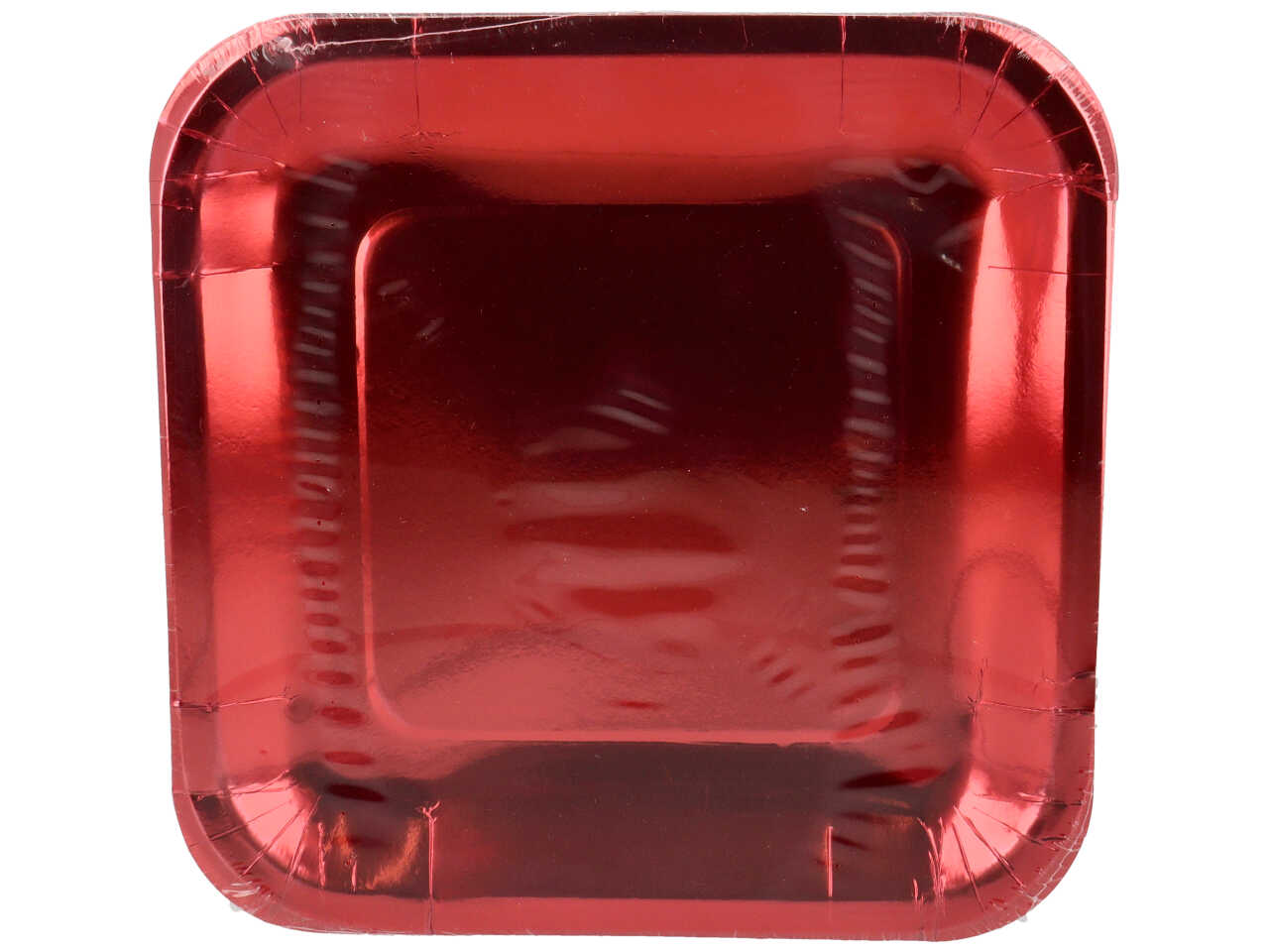 SOTTOPIATTI QUADRATI 23CM 6PZ ROSSO METAL PIA7252A