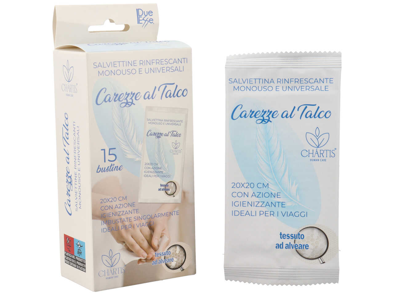 SALVIETTINE MONOUSO RINF. TALCO 15PZ