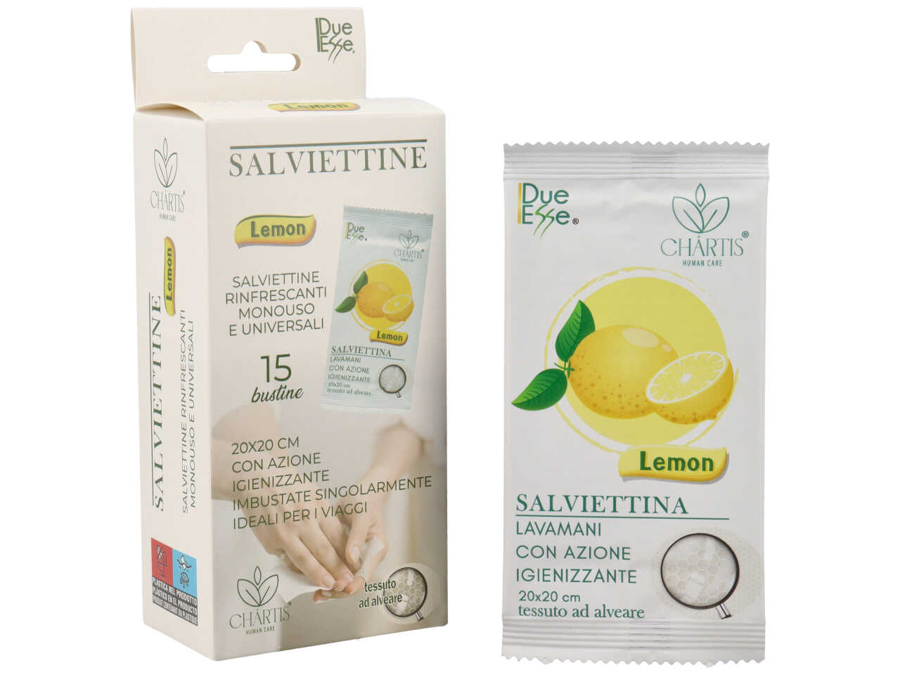 SALVIETTINE MONOUSO RINFR.LIMONE 15PZ
