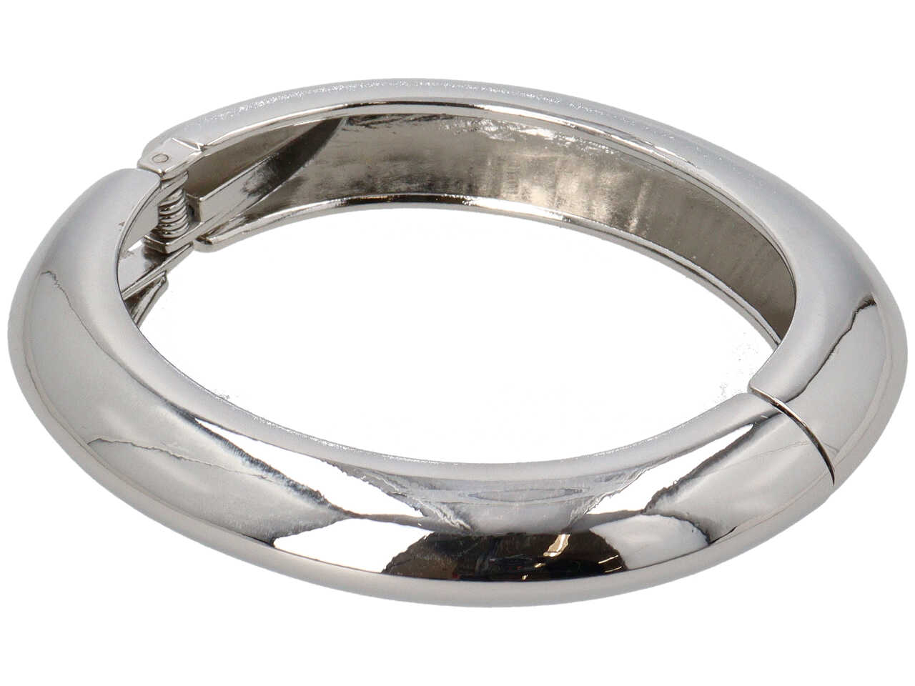 BRACCIALE A SCATTO BOMBATO RODIO LUCIDO 287046 BRACCIALE A SCATTO BOMBATO RODIO LUCIDO 287046