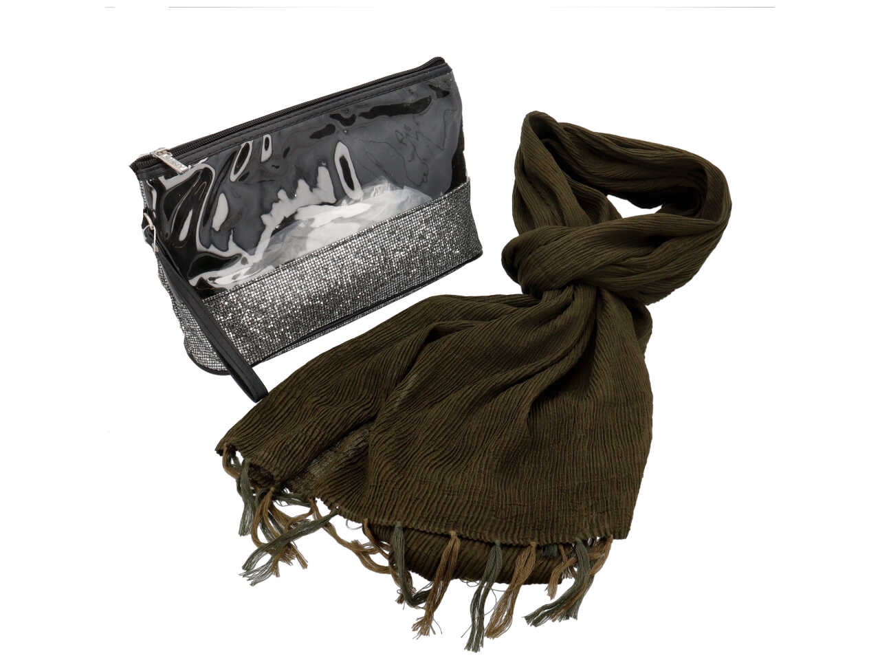 SET STOLA PLISSETTATA VERDE 283989