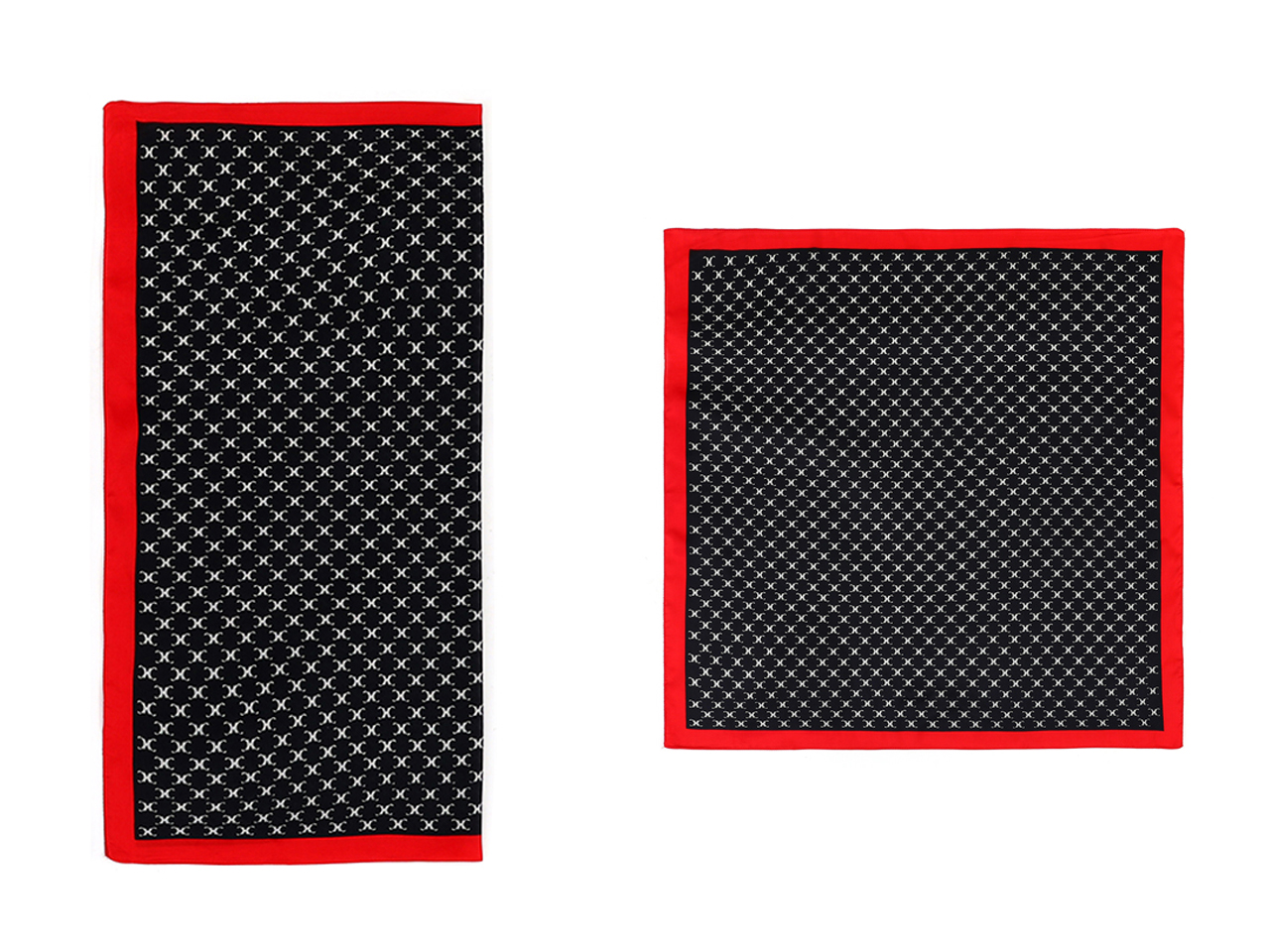 LUMBERJACK FOULARD 70X70CM SETA 100% NERO G801-4