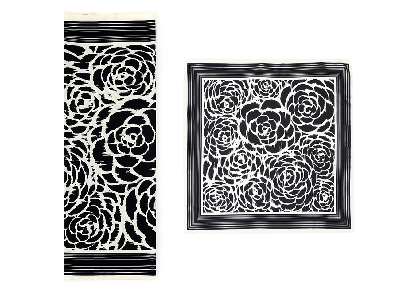 LUMBERJACK FOULARD 90X90CM SETA 100% NERO G812-3