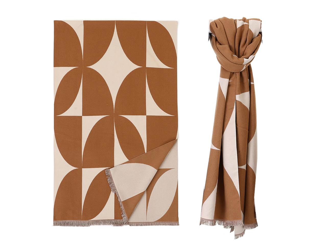 LUMBERJACK SCIARPA 180X66CM FANTASIA CUOIO D807-4