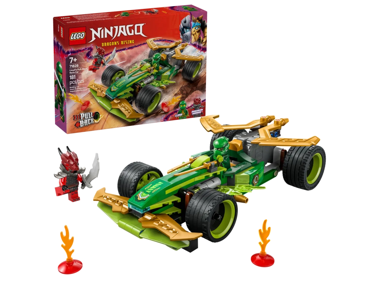 LEGO NINJAGO RACER PULL-BACK DI LLOYD 71828