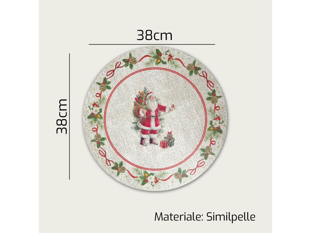 TOVAGLIETTA 38CM C/BABBO NATALE 956773