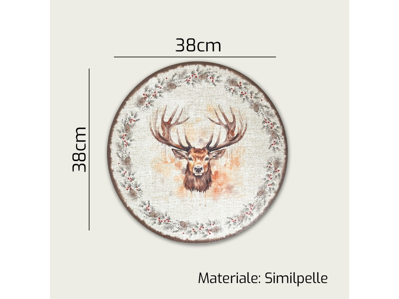 TOVAGLIETTA 38CM C/RENNA 956777