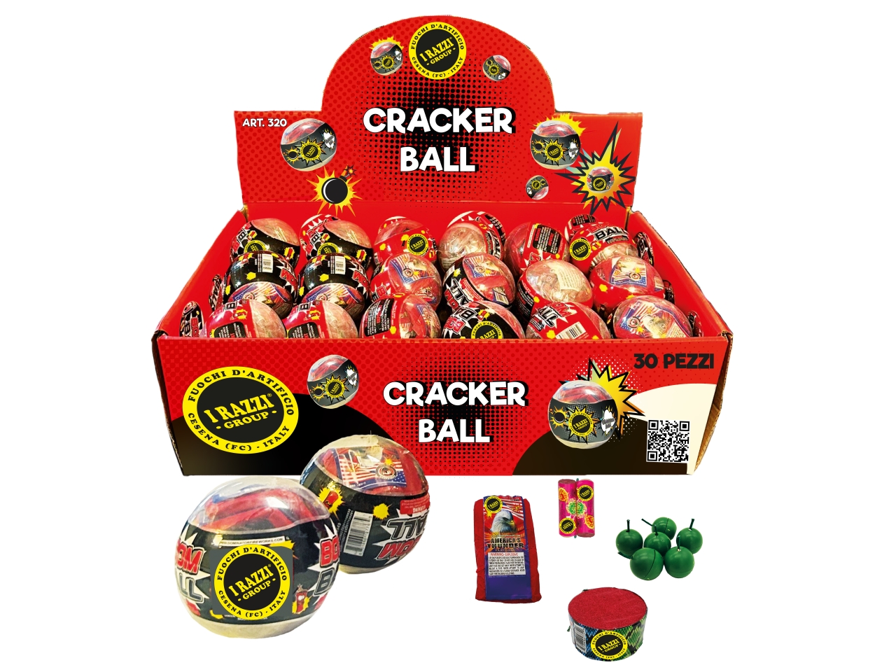 CRACKER BALL SFERA CON PETARDI ASS.ART.320