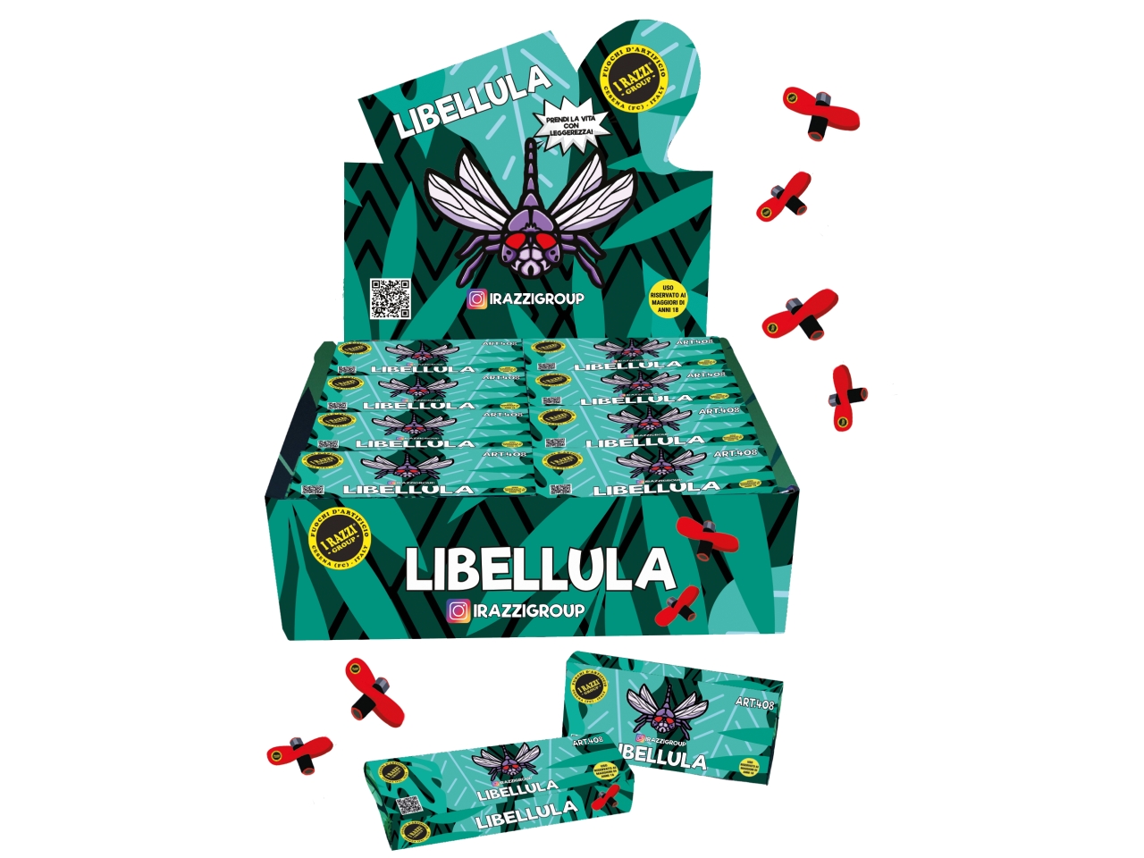 LIBELLULA BOX 24 SCT.DA 12 GIRANDOLE ART.408 LIBELLULA BOX 24 SCT.DA 12 GIRANDOLE ART.408