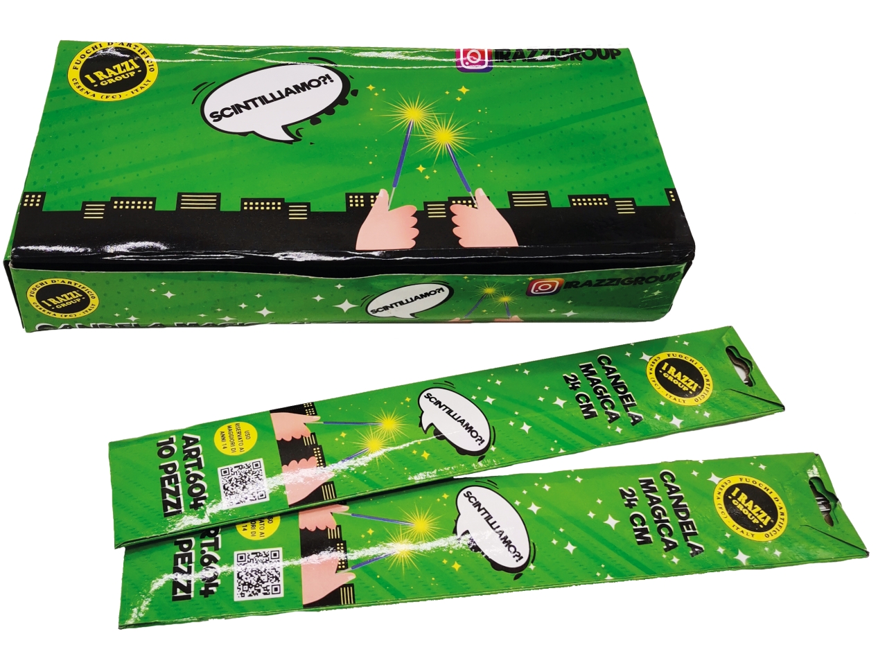 CANDELA MAGICA 24CM BOX 25 CONF.DA 10 PZ.ART.604