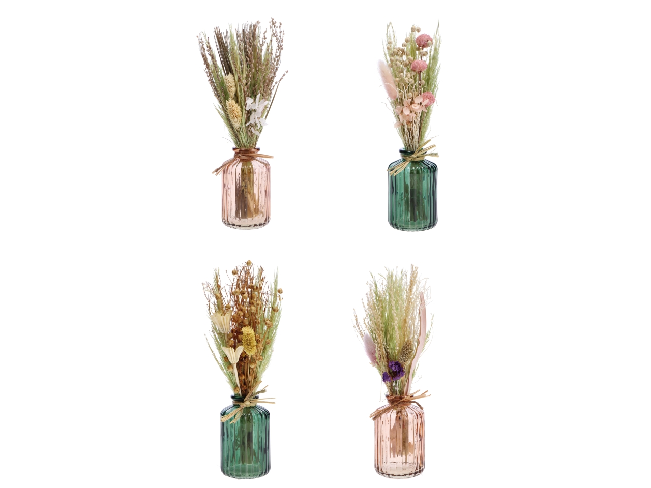 COMPOSIZIONE FIORI+VASO 9X9XH.28CM 100551