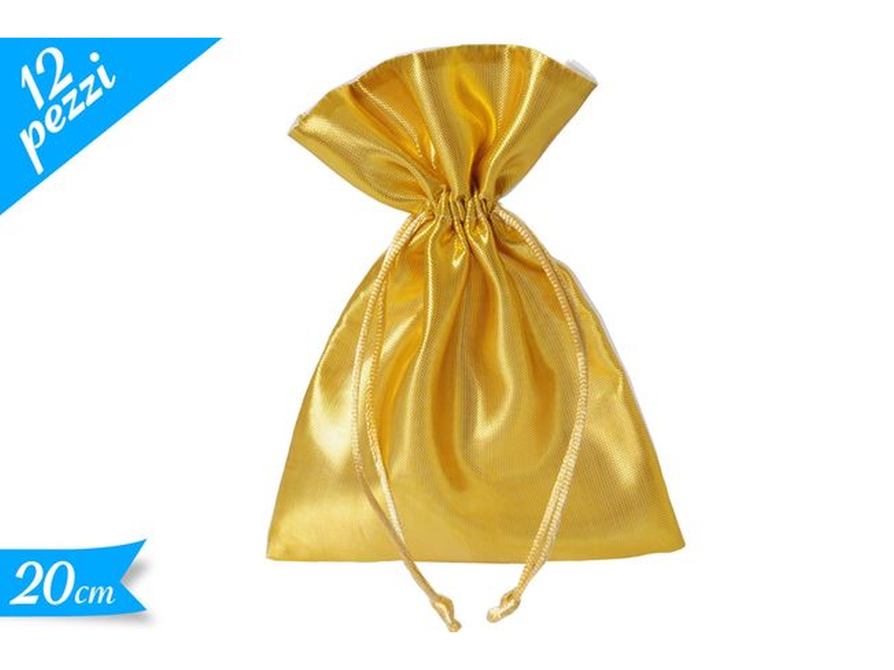 SACCHETTO CON LACCIO DORATO 12PZ 571743 SACCHETTO CON LACCIO DORATO 12PZ 571743