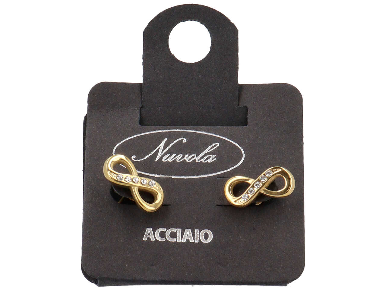 ORECCHINI INFINITO A META’ ORO DK4225G