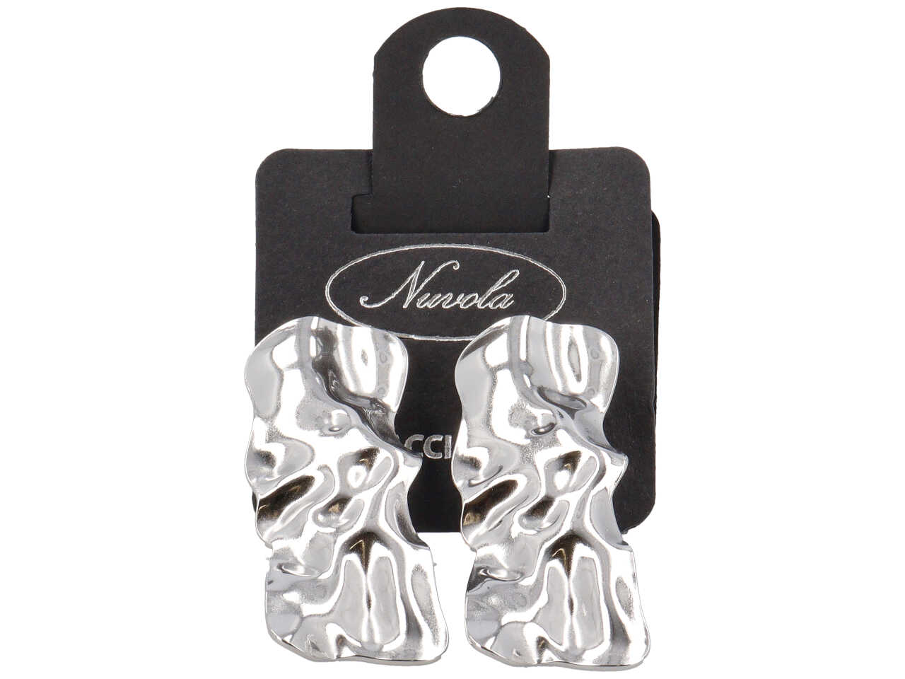 ORECCHINI RETTANGOLO LUNGO MARTELLATO DK4264