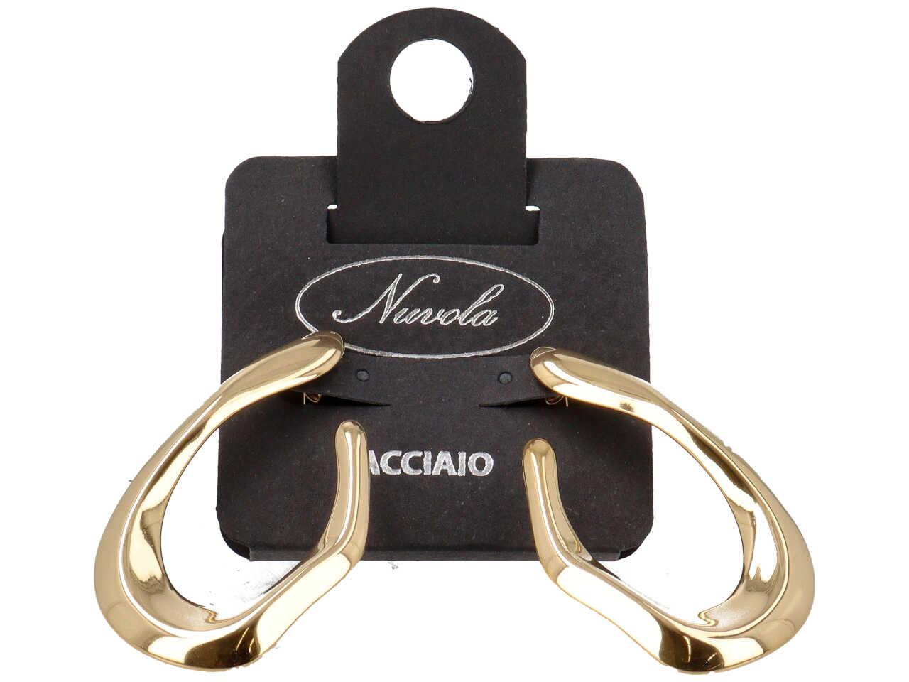 ORECCHINI PROFILO SNAKE LUCIDO GRANDE ORO DK4248XG