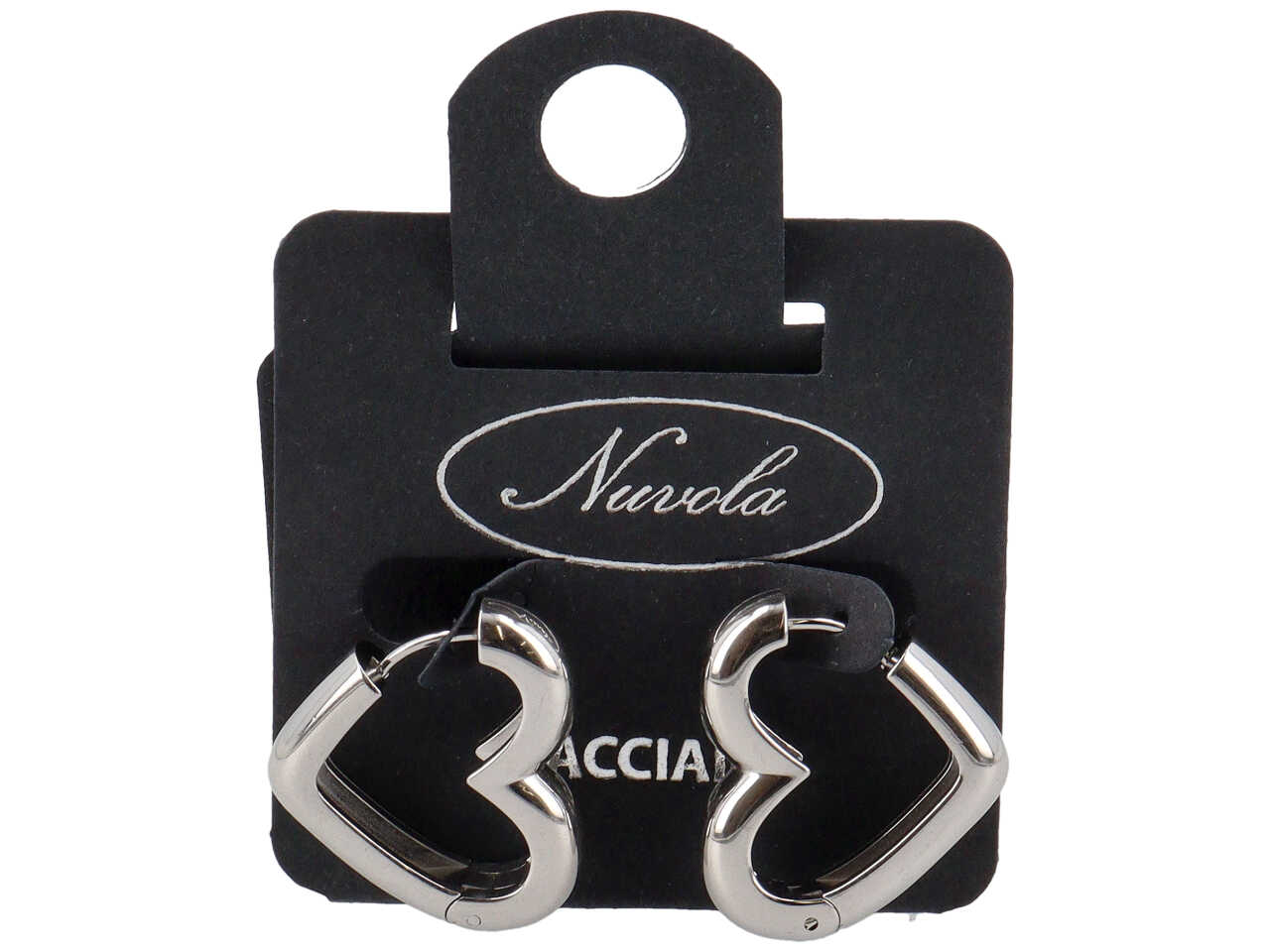 ORECCHINI CERCHIO CUORE 3D 2,5CM DK4266B