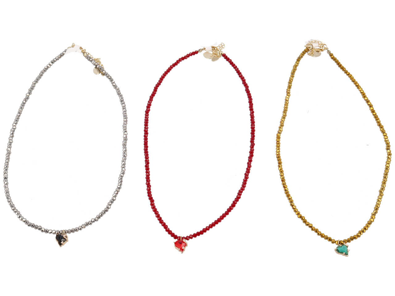 COLLANA CRISTALLO IN ACCIAIO RAME C25275