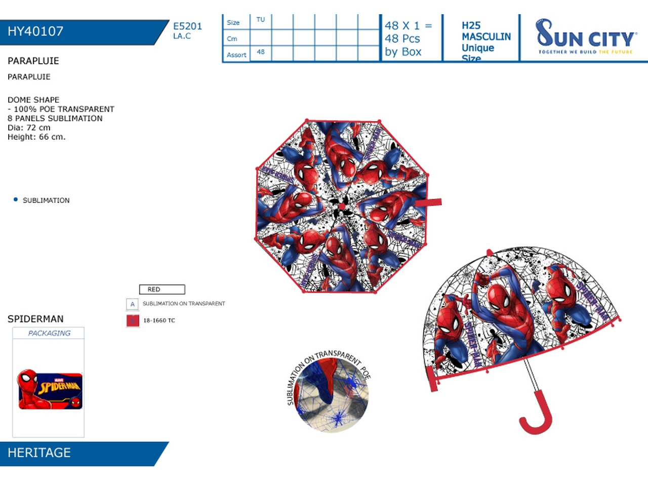 SPIDERMAN OMBRELLO HY40107 SPIDERMAN OMBRELLO HY40107