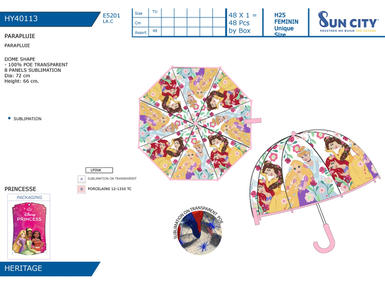 PRINCIPESSE OMBRELLO HY40113 PRINCIPESSE OMBRELLO HY40113