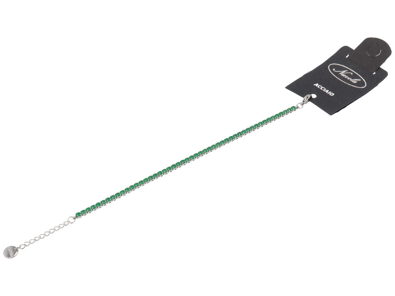 BRACCIALE TENNIS 1FILO VERDE DK2250V BRACCIALE TENNIS 1FILO VERDE DK2250V
