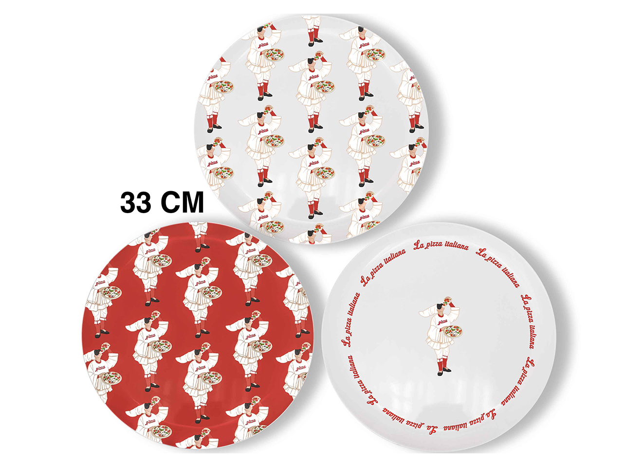 PULCINELLA PIATTO D.33CM MELAM. ASS. ME-1642-0151