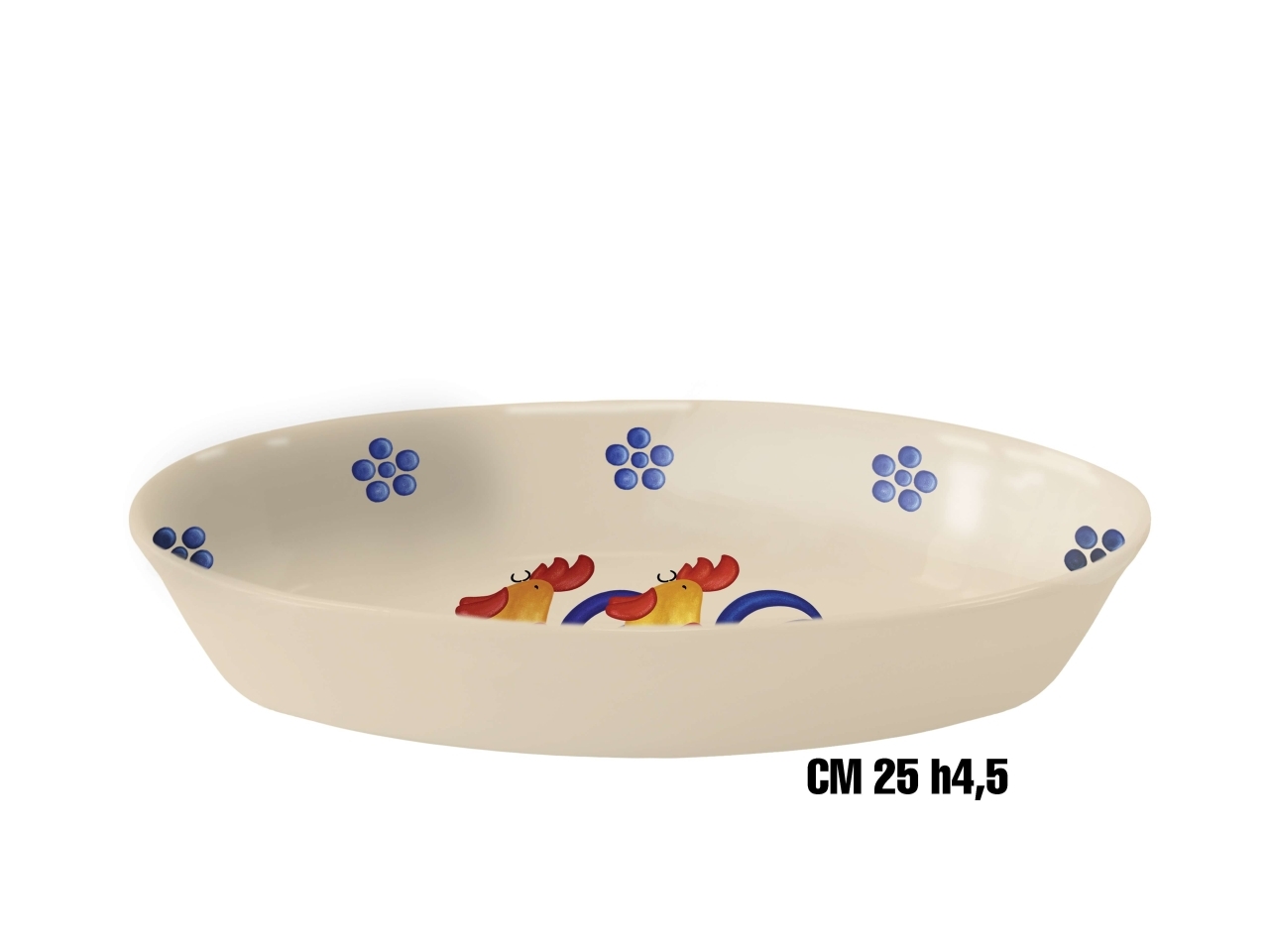 GALLI OVALINO FONDO 25XH.4,5CM MELAM. ME-1645-1780 GALLI OVALINO FONDO 25XH.4,5CM MELAM. ME-1645-1780