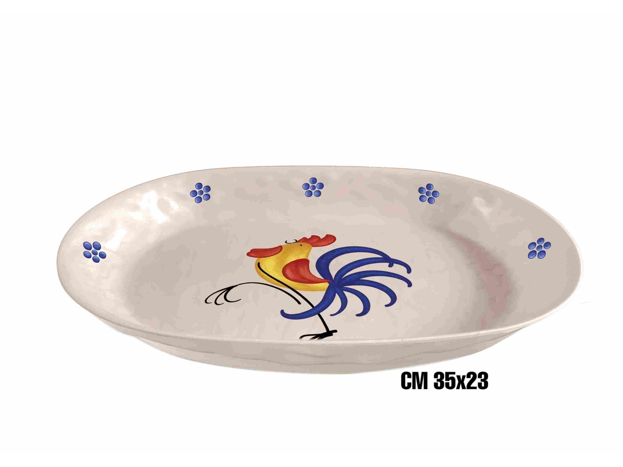 GALLO VASSOIO OVALE 35X23CM MELAM. ME-1645-3334